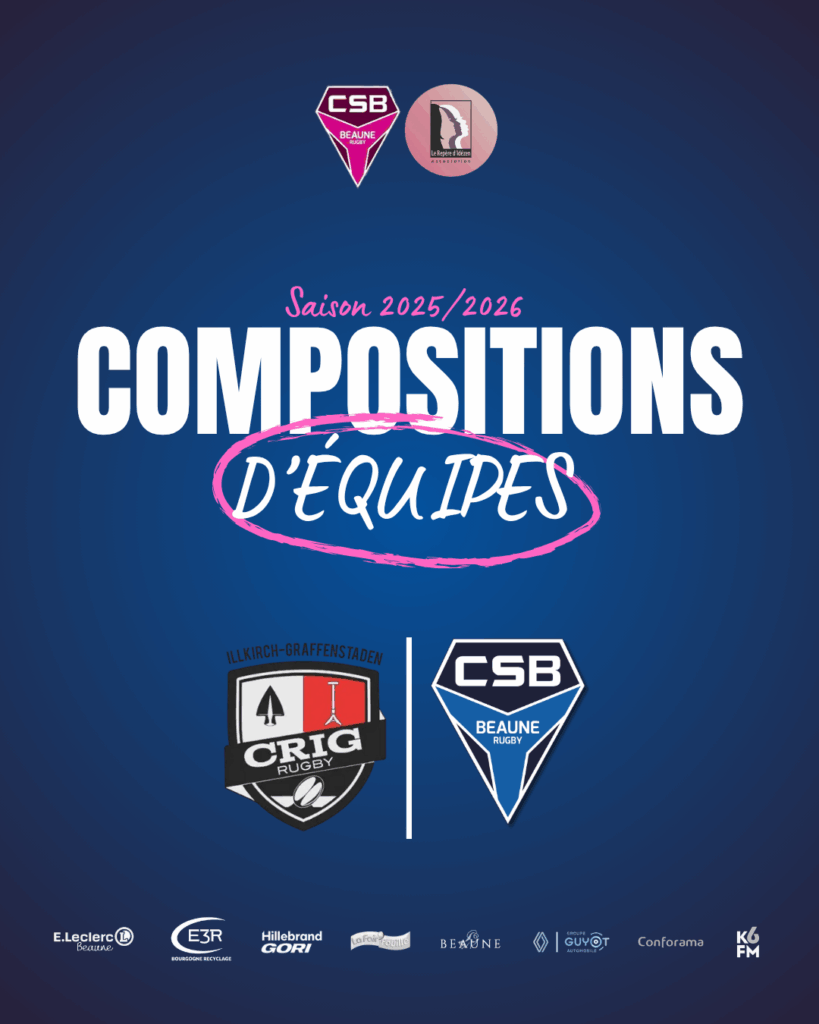 Compositions d’équipes 4e journée de championnat F3