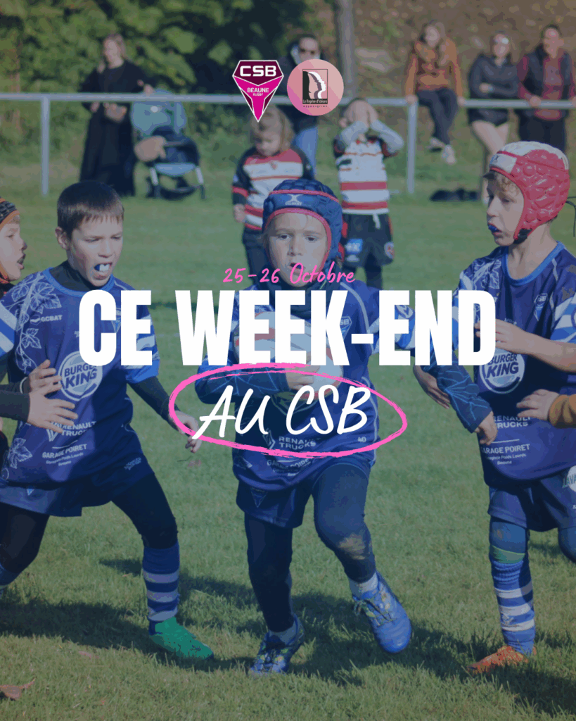 Programme du week-end : 25/26 Octobre