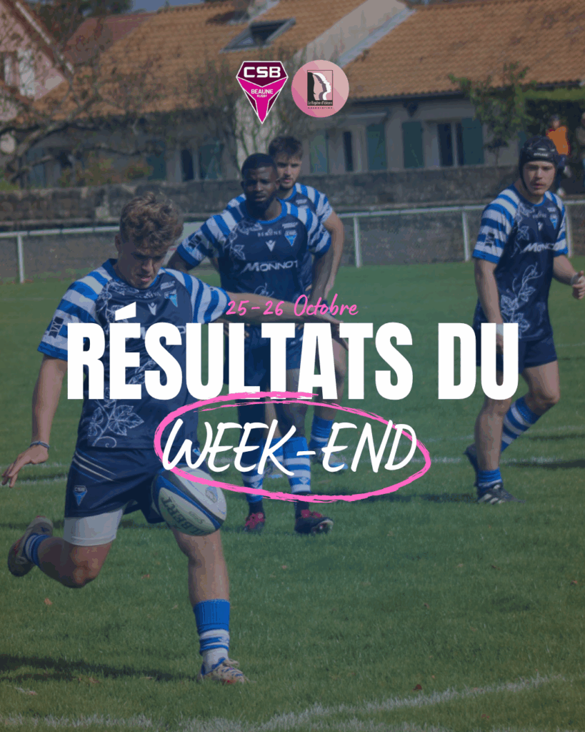 Résultats du week-end : 25/26 Octobre
