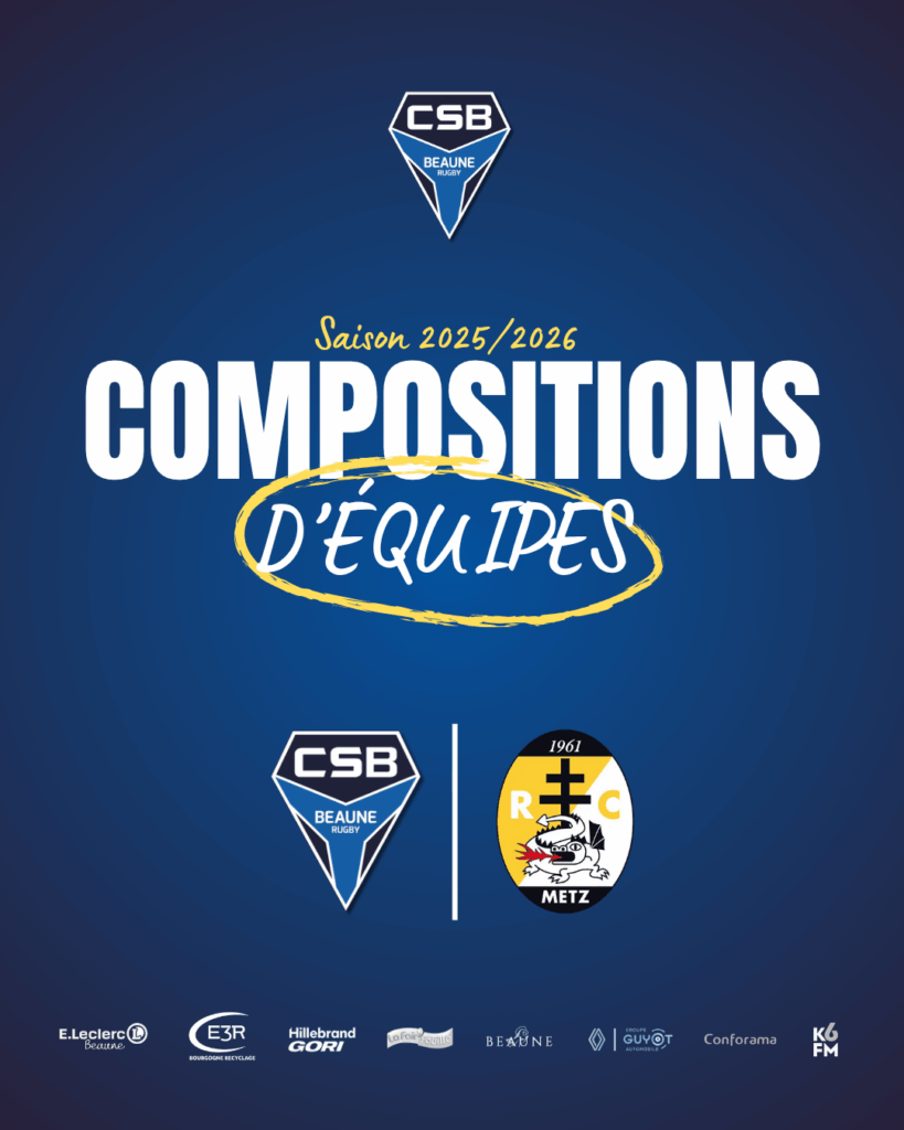 Compositions d’équipes : match du 09 Novembre