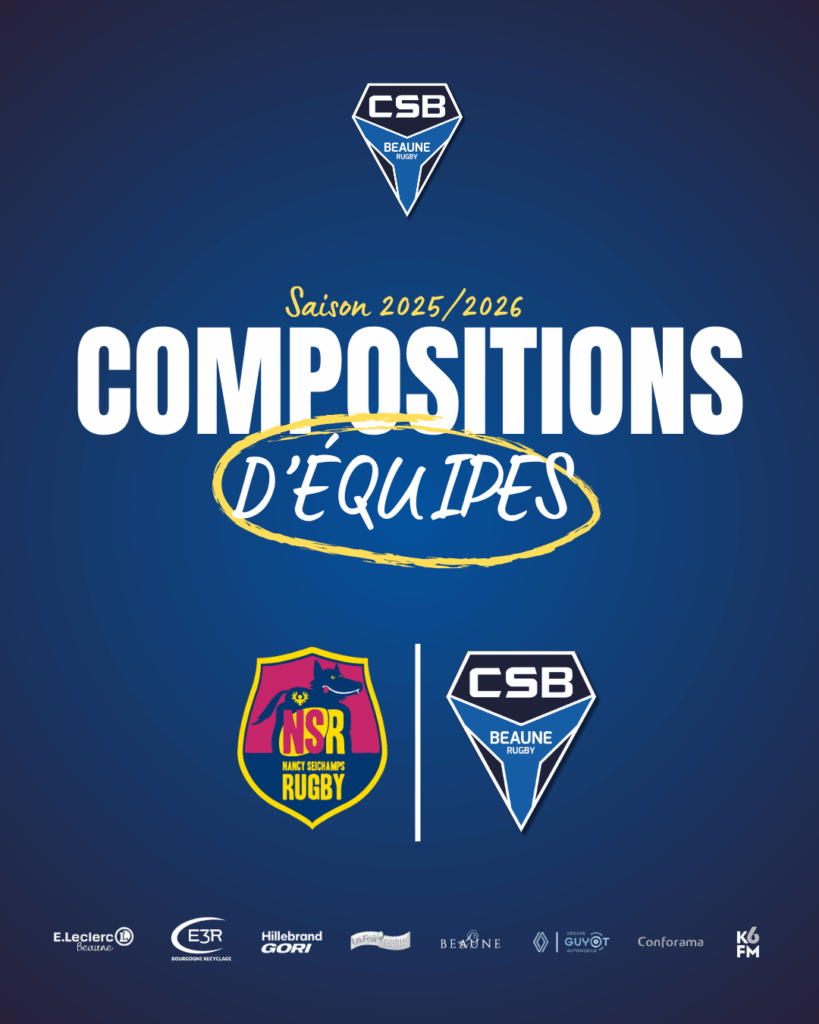 Compositions d’équipes : match du 23 Novembre