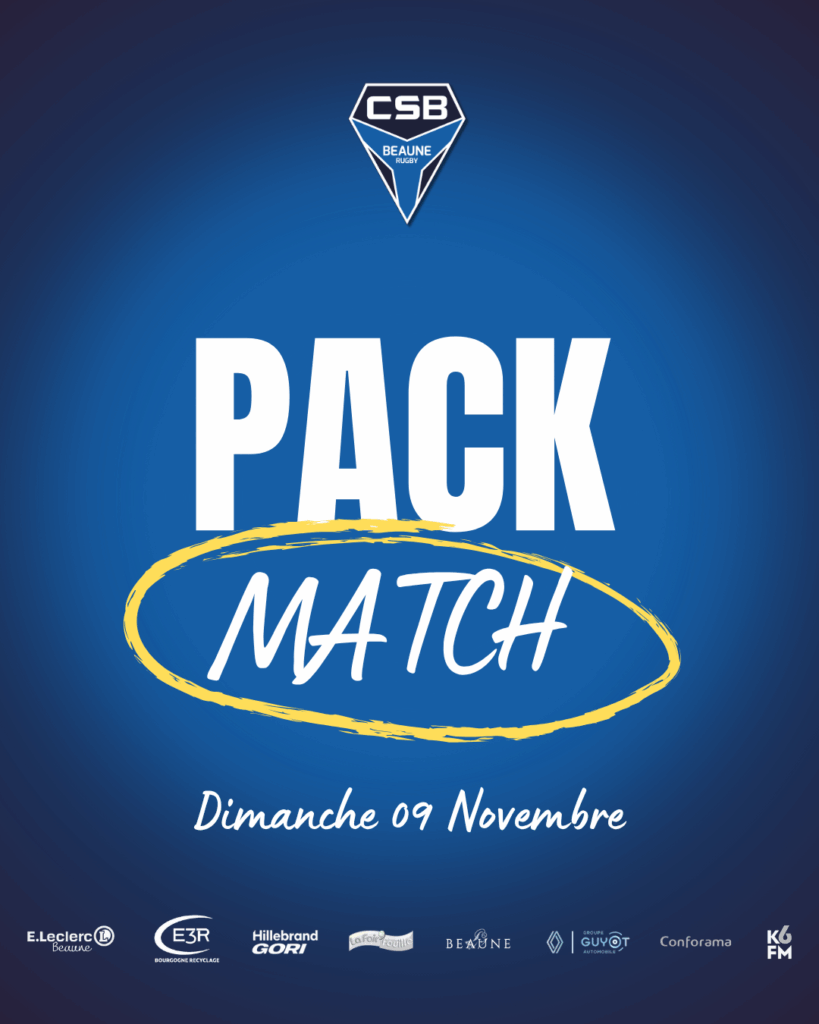 Pack Match du Dimanche 09 Novembre