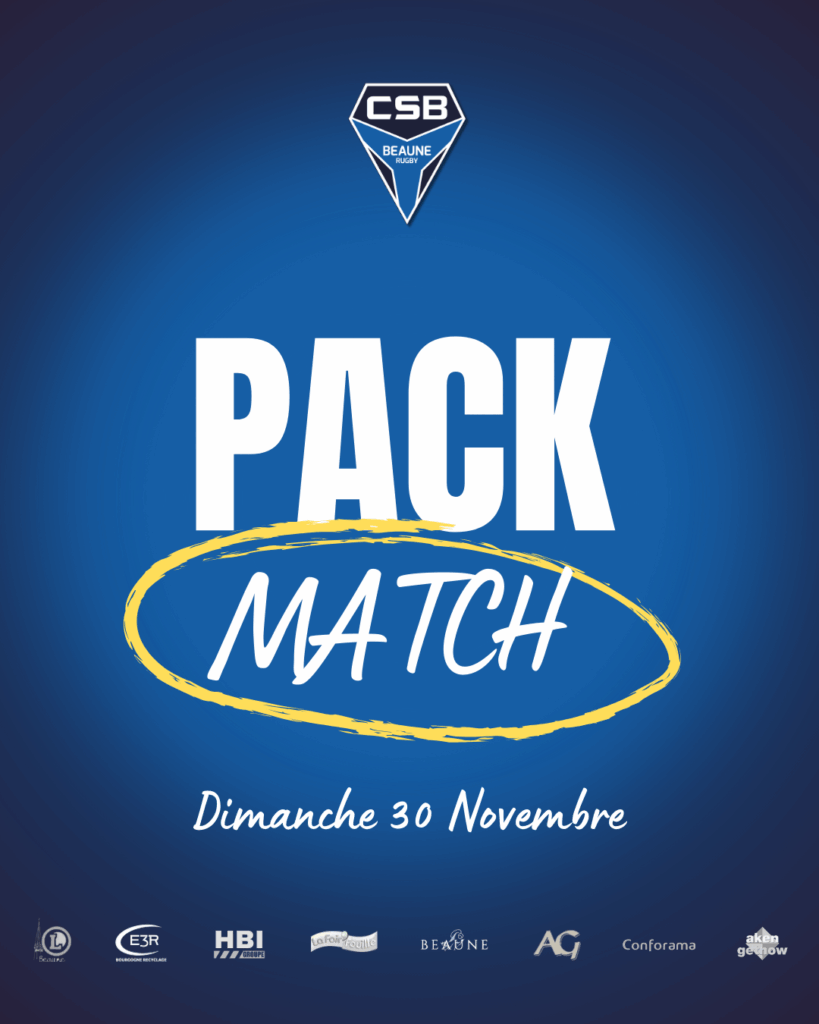 Pack Match du Dimanche 30 Novembre
