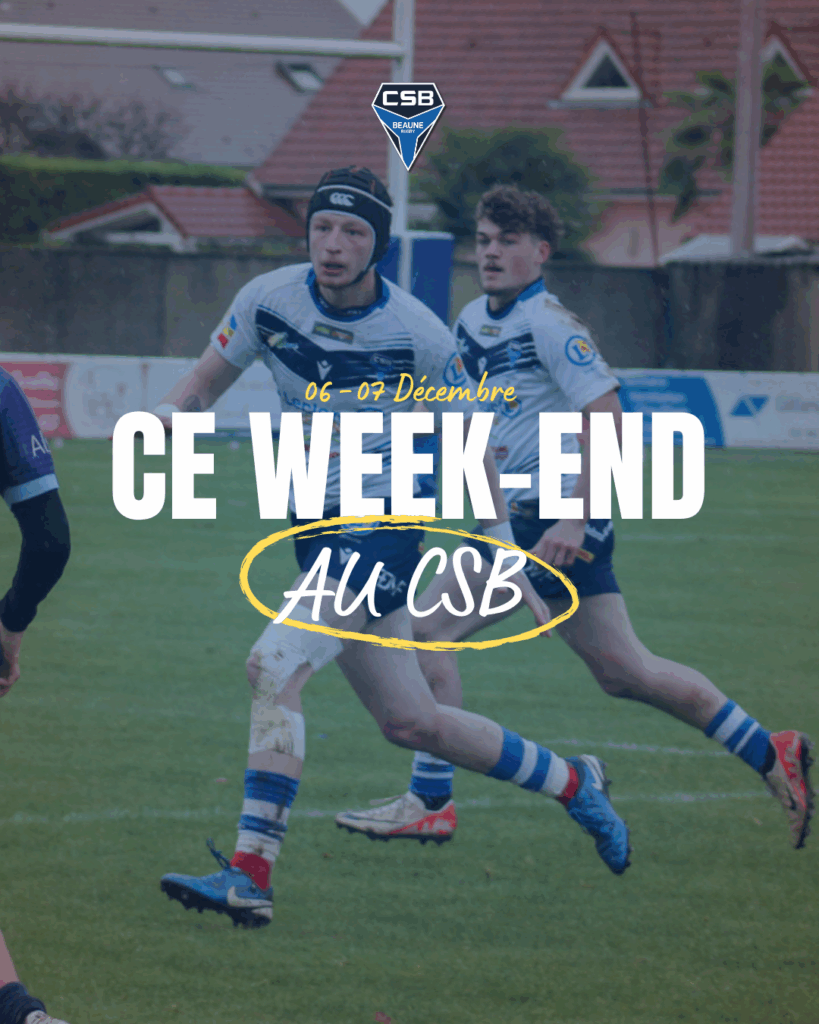 Ce week-end au CSB : 06/07 Décembre