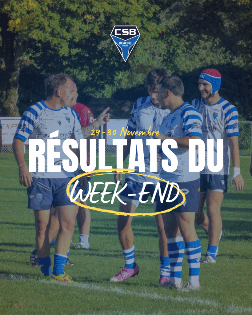Résultats du week-end : 29/30 Novembre