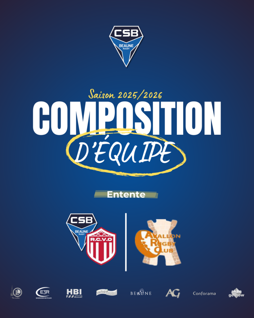 Composition d&rsquo;équipe entente : match du 01 Février