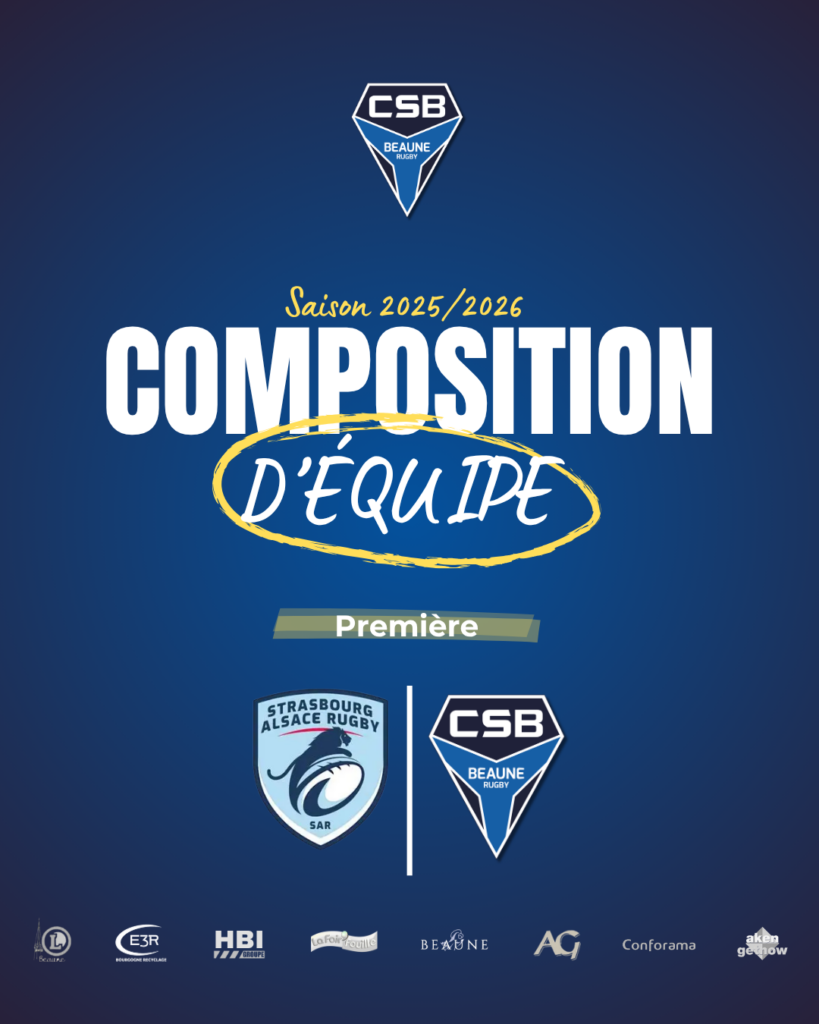 Composition d&rsquo;équipe première : match du dimanche 05 Avril