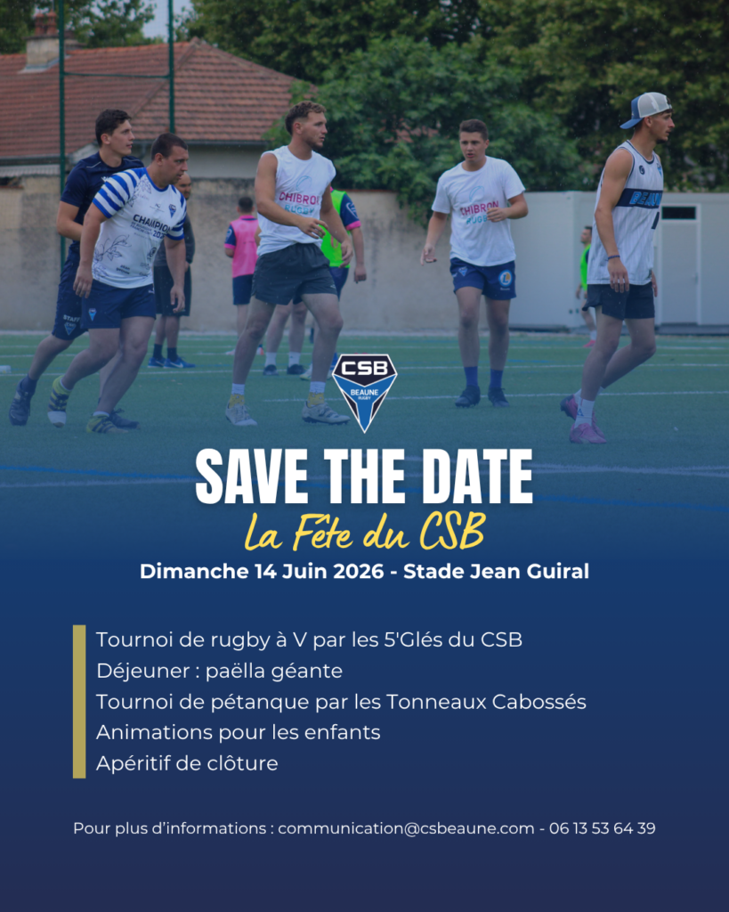 Save the date : La Fête du CSB, dimanche 14 Juin 2026