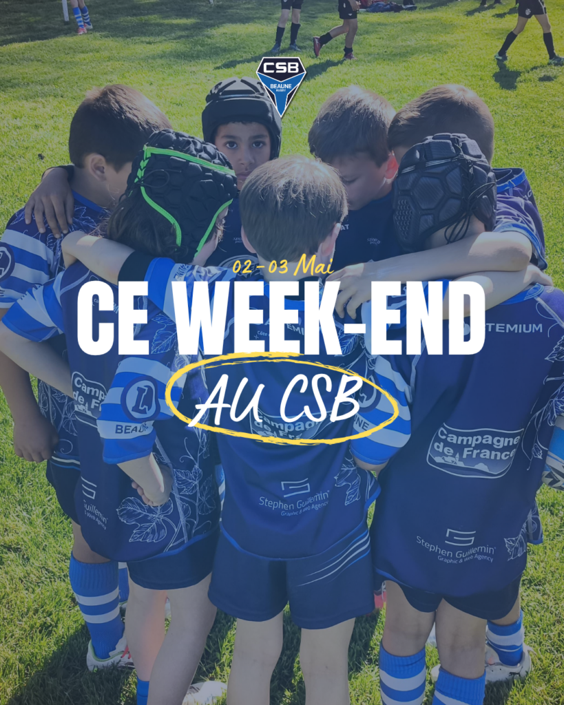 Programme du week-end : 02/03 Mai
