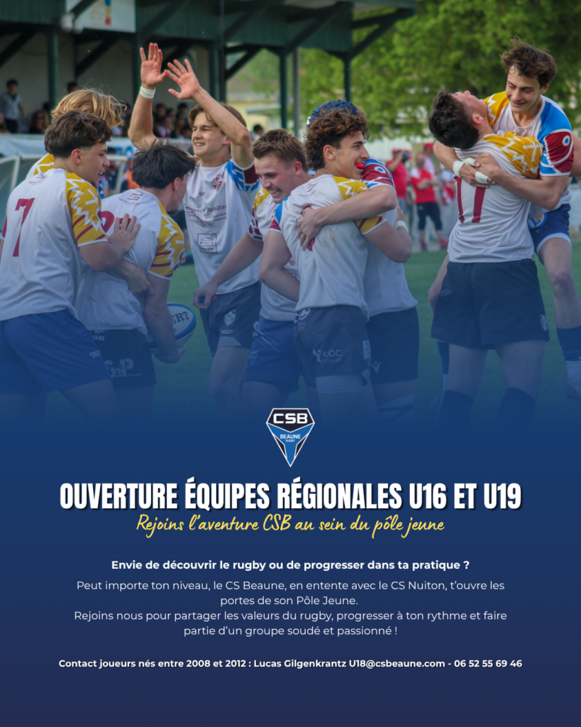 Ouverture d&rsquo;équipes régionales U16 et U19 !