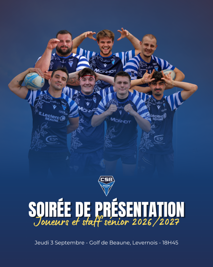 Soirée de présentation joueurs et staff séniors saison 2026/2027
