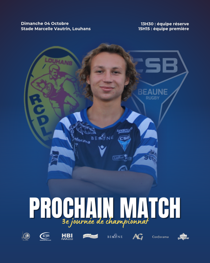 Troisième journée de championnat de Fédérale 3 : Louhans – CS Beaune