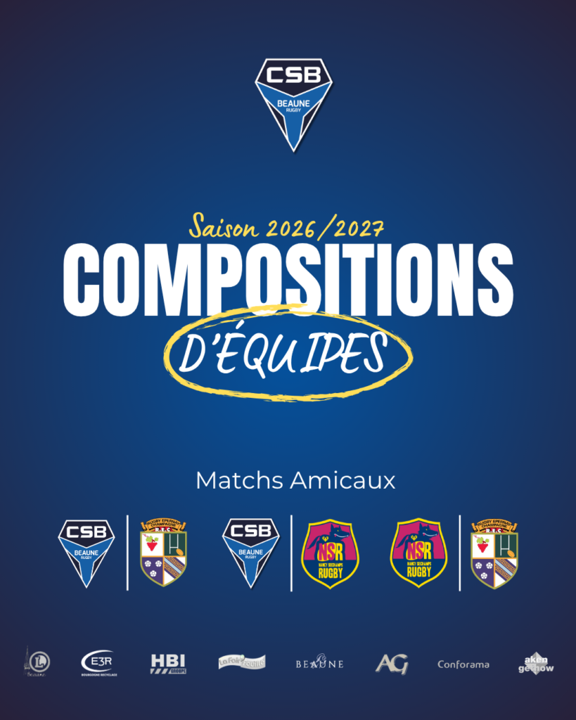 Compositions d&rsquo;équipes : Le festival du CSB 05 septembre 2026