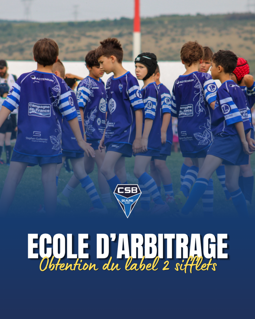 Notre école d&rsquo;arbitrage récompensée : obtention du label 2 sifflets