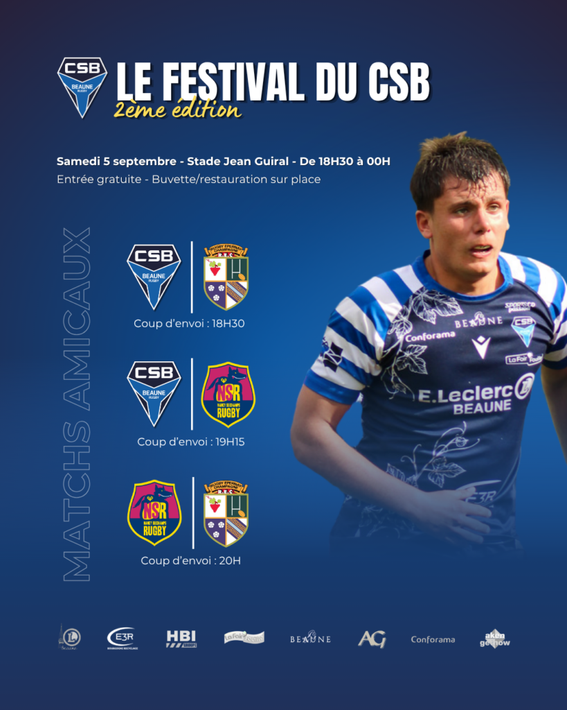 2ème édition du Festival du CSB : samedi 5 septembre