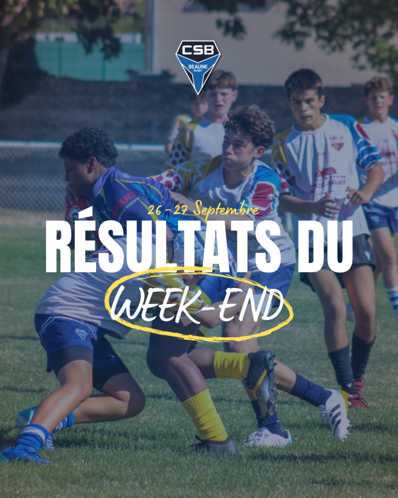 Résultats du week-end : 26/27 septembre