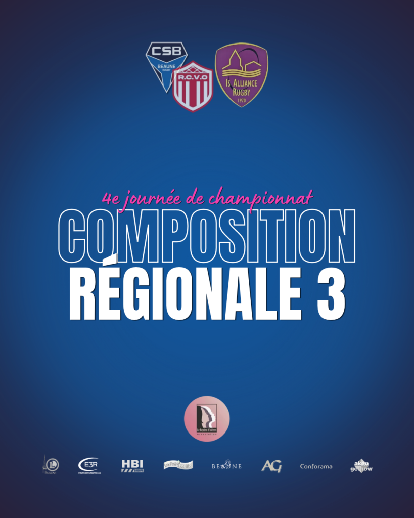 Composition régionale 3 : CSB/RCVO – Is Alliance Rugby