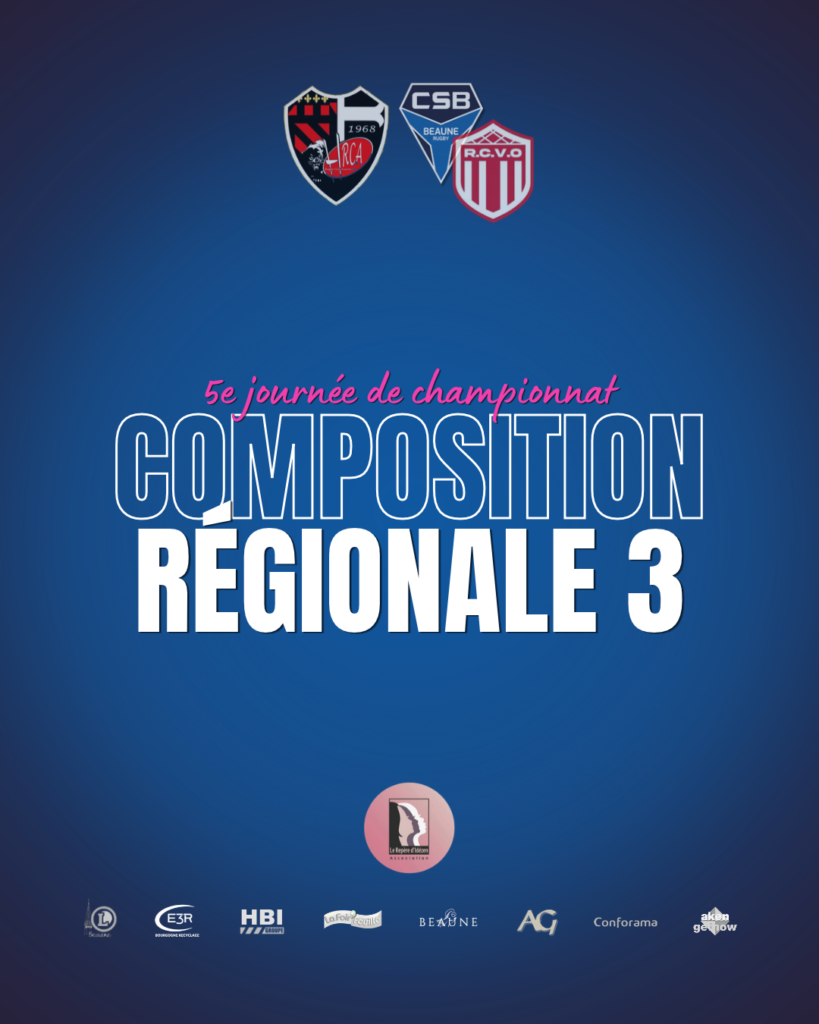 Composition équipe entente : 5e journée de championnat de R3
