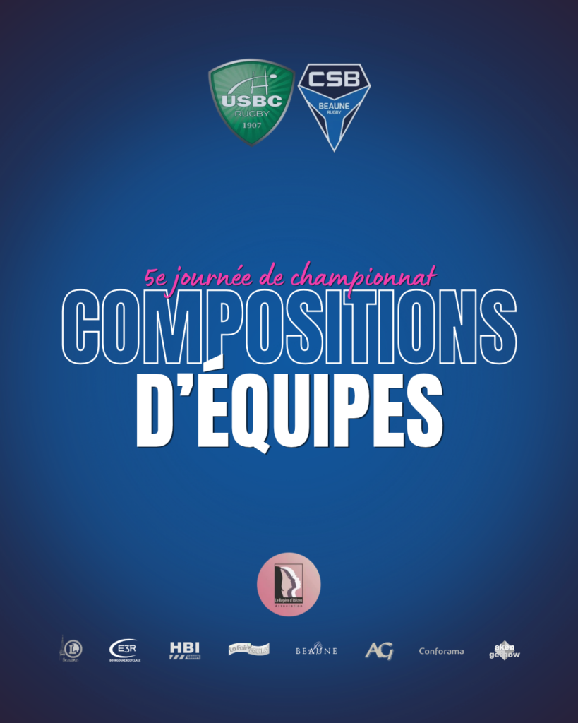 Compositions d&rsquo;équipes : 5e journée de championnat F3