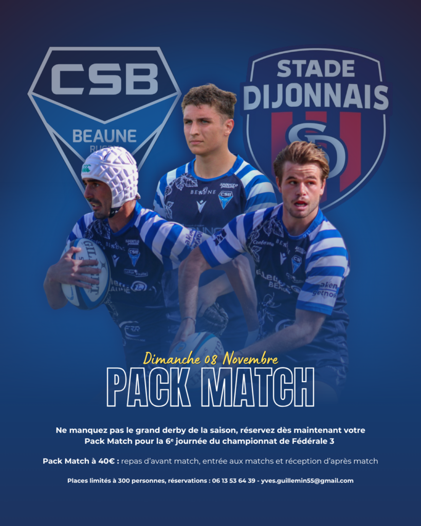 Réservez votre Pack Match du dimanche 8 Novembre pour le grand derby de la saison
