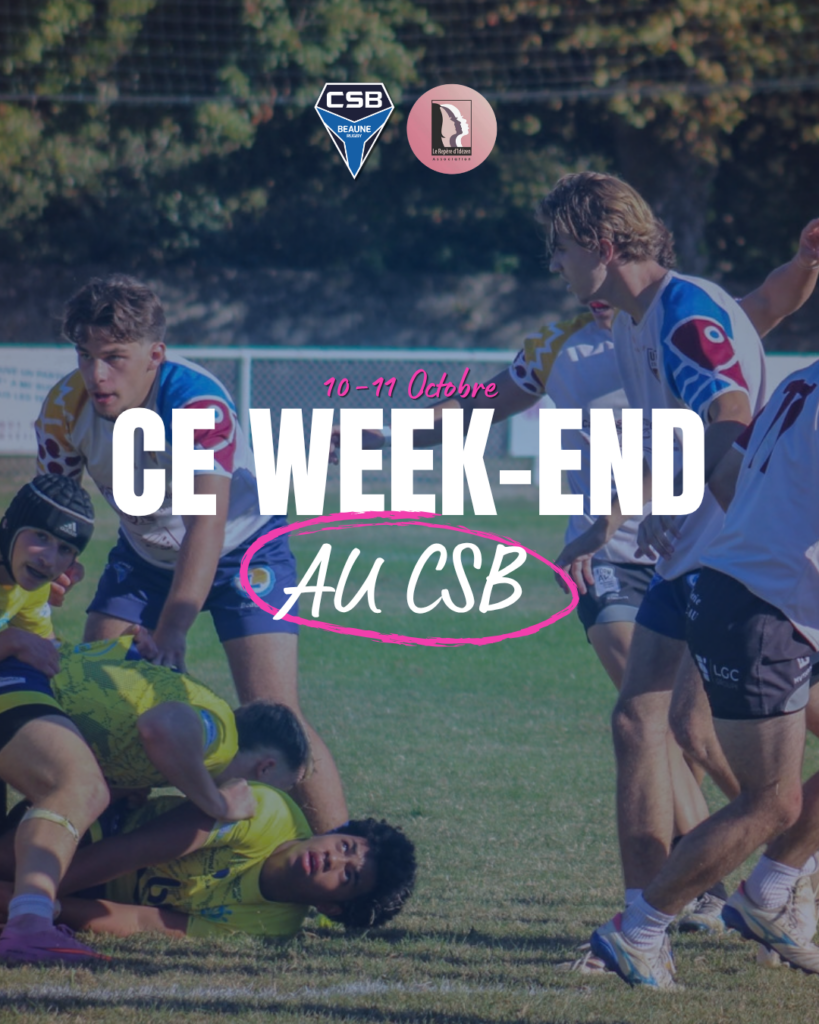 Programme du week-end : 10/11 Octobre